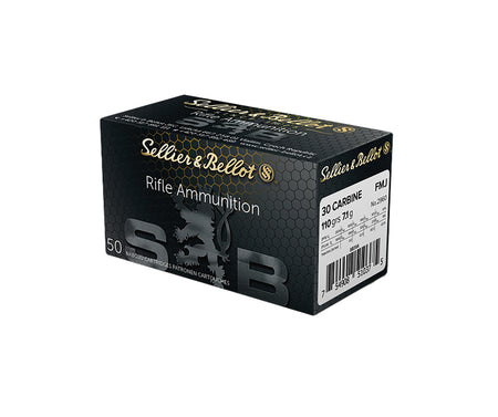 Sellier and Bellot .30 Carbine  110gr FMJ Ammo