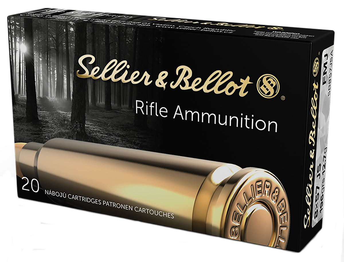 Sellier and Bellot 8mm Mauser Rifle 196gr FMJ Ammo