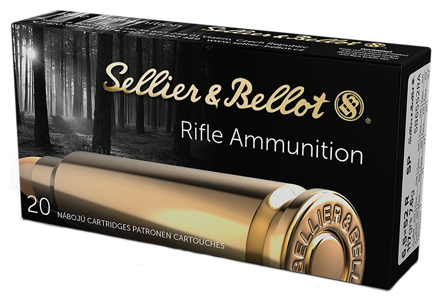 Sellier and Bellot 6.5x52mmR Rifle 117gr JSP Ammo