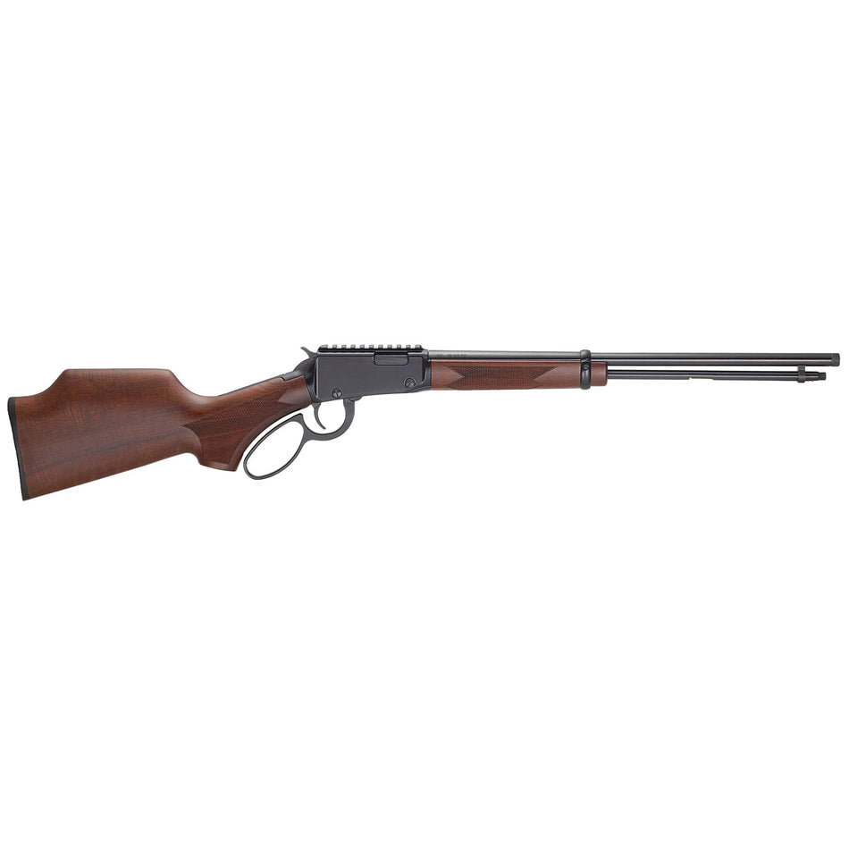 Henry H001PGC22 Bandit 22 S/L/LR 15/17/21+1 18.50" Blued Threaded Barrel, Black Aluminum Receiver w/Picatinny Rail, American Walnut Monte Carlo Stock