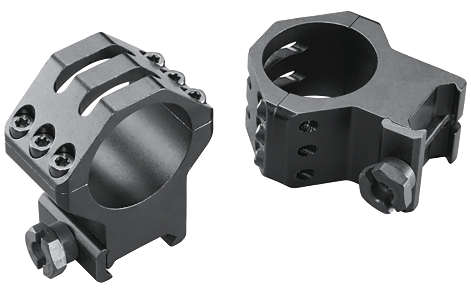 Weaver Mounts 48354 Six-Hole Skeleton Rings Matte Black 30mm Extra High