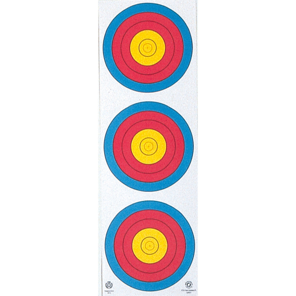Maple Leaf Target Face 3-Spot Vertical 25 pk.