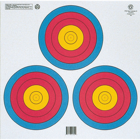 Maple Leaf Target Face FITA 3 Spot Triangle 100 pk.