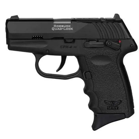 SCCY CPX4CBBKRDR 380 PST BL/BLK GRP D/S SAFETY