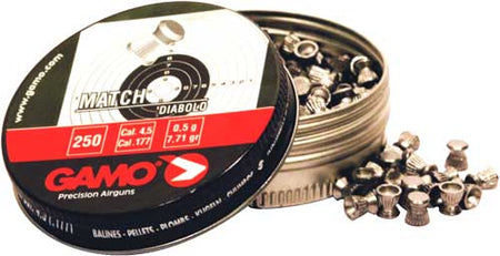 GAMO 177 MATCH PELLETS 7.5 GRAINS 250PK TIN