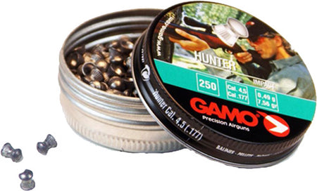 GAMO 177 HUNTER PELLETS 7.56 GRAINS 250PK TIN