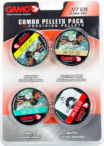 GAMO COMBO ASSORT 177 CAL. MATCH HUNTER MAG & MP PELLET