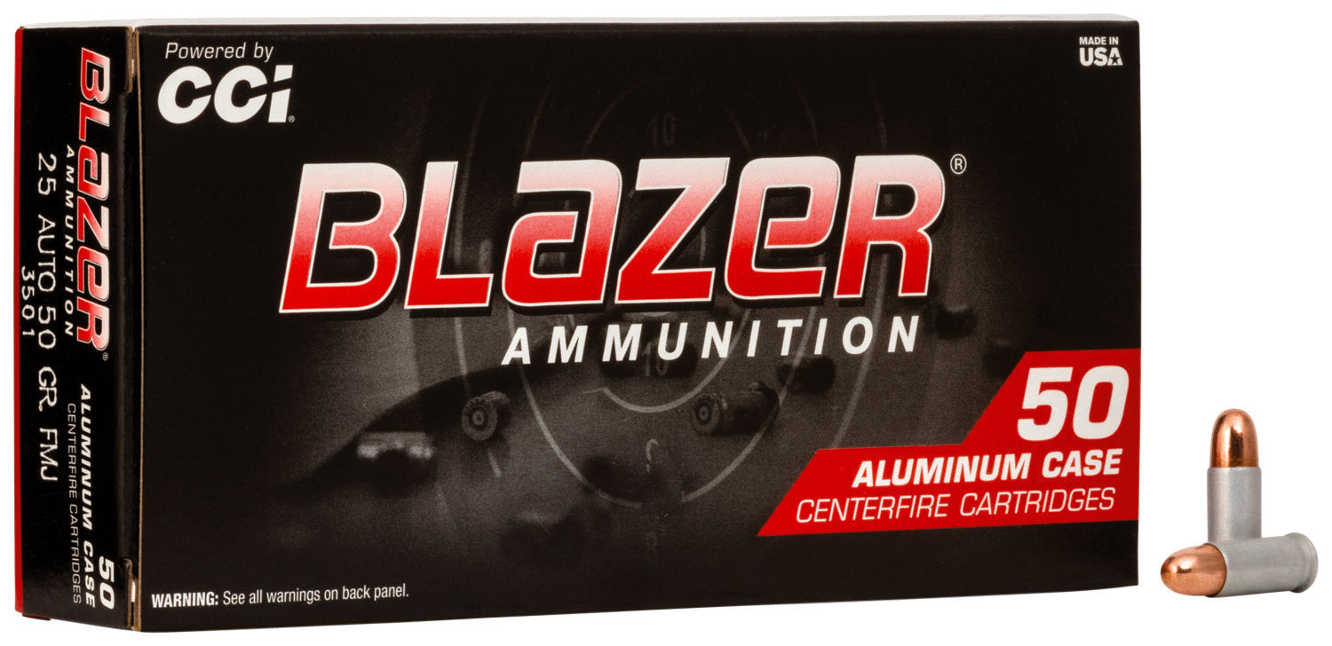 Blazer .25 ACP Aluminum 50gr TMC Ammo