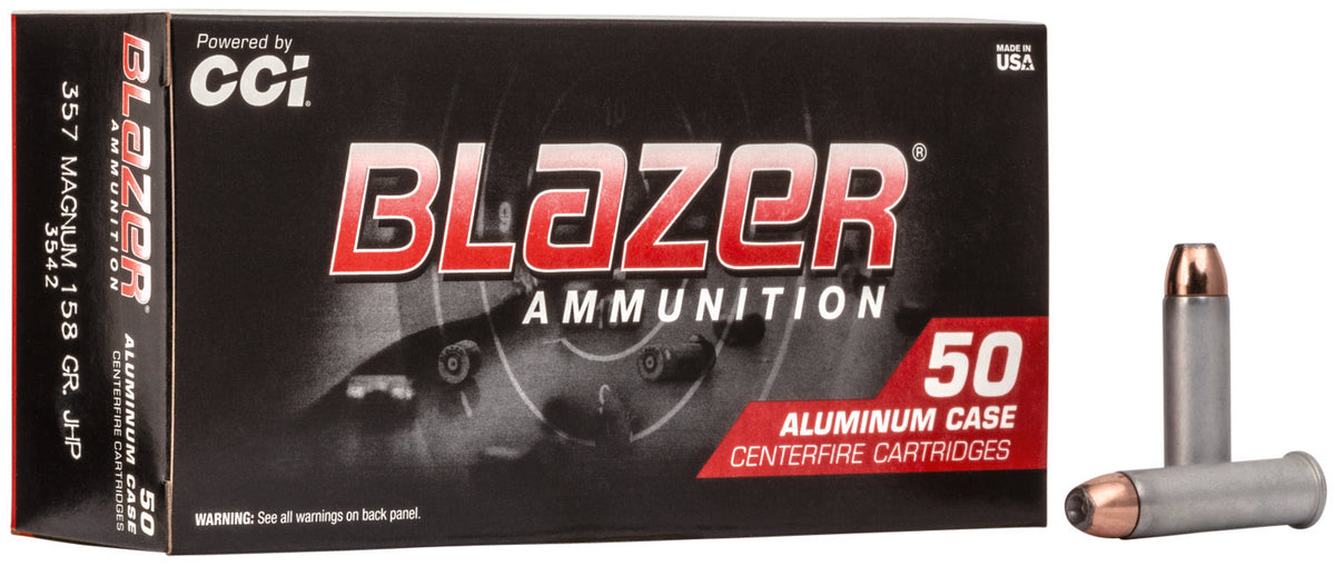 CCI Blazer .357 Magnum 158gr Aluminum JHP Ammo