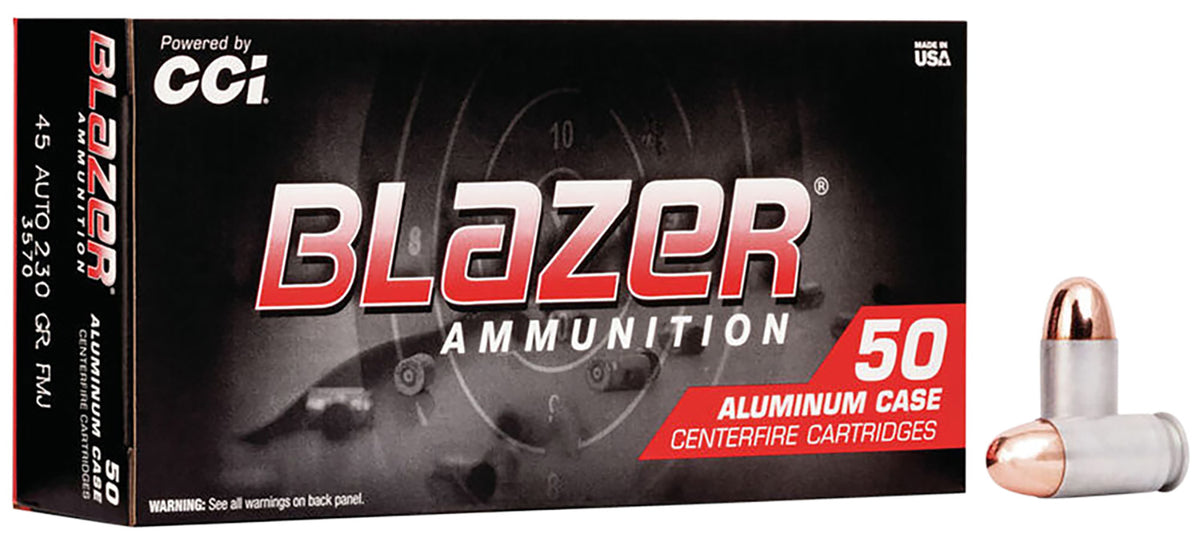 CCI .45 Auto Blazer Aluminum 230gr FMJ Ammo