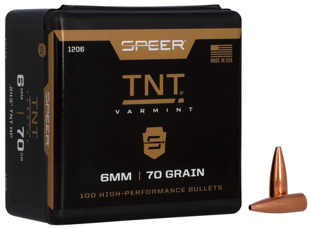 Speer 1206 TNT 6mm 70gr Jacketed Hollow Point 100 Per Box/5 Case