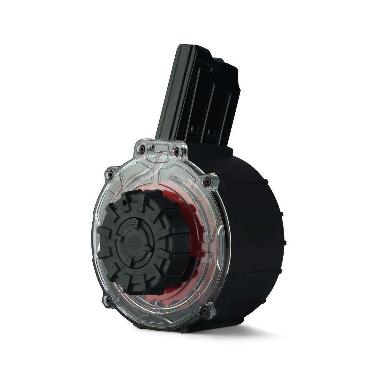 ORTHOS BLACK RIVER 20RD DRUM MAG BLACK W RED PARTS