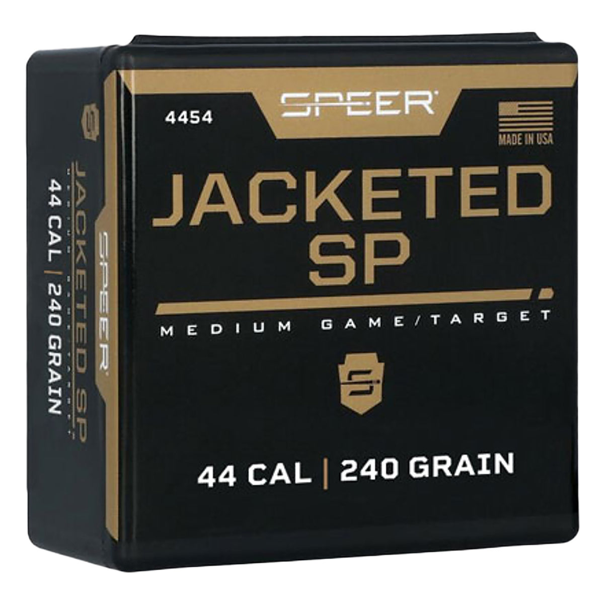 Speer 4454 Handgun 44Cal 240gr Jacketed Soft Point 100 Per Box/5 Case