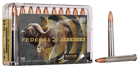 Federal 9.3x72mmR Premium Safari Cape-Shok 286gr JSP Ammo