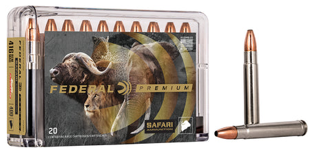 Federal .416 Remington Mag Premium Safari Cape-Shok 400gr JSP Ammo