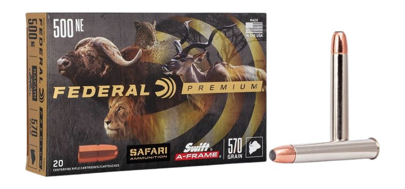 Federal .500 Nitro Express Premium Safari Cape-Shok 570gr JSP Ammo