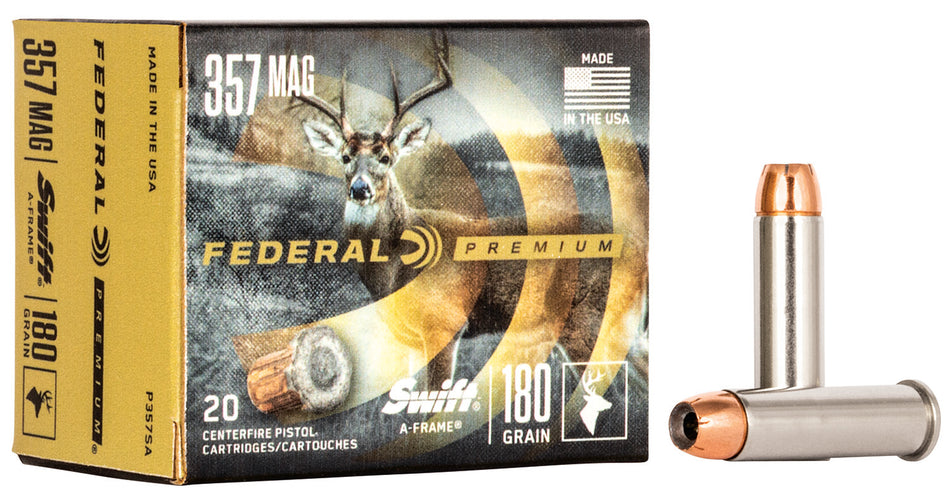 Federal .357 Magnum Premium 180gr JSP Ammo