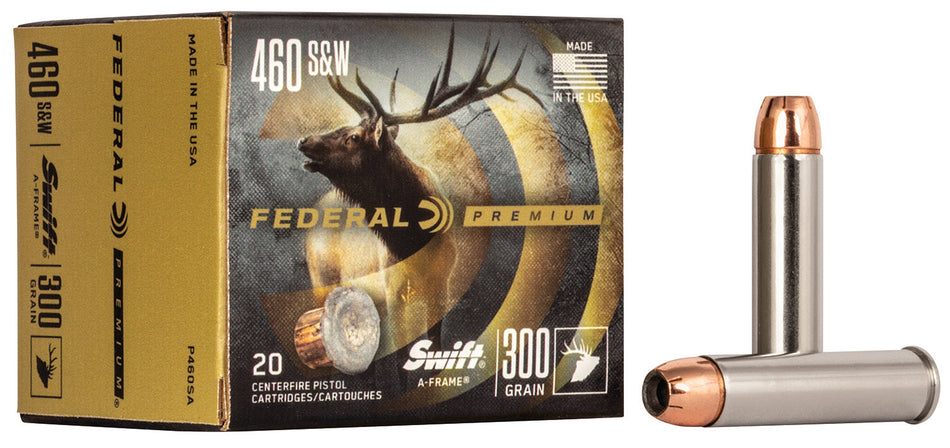 Federal P460SA Premium Swift A Frame 300 Grain .460 S&W Mag 1750 fps