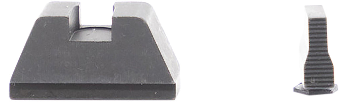 AmeriGlo GL429 Optic Compatible Sight Set for Glock XL Tall Serrated Front Sight-Black Rear Sight