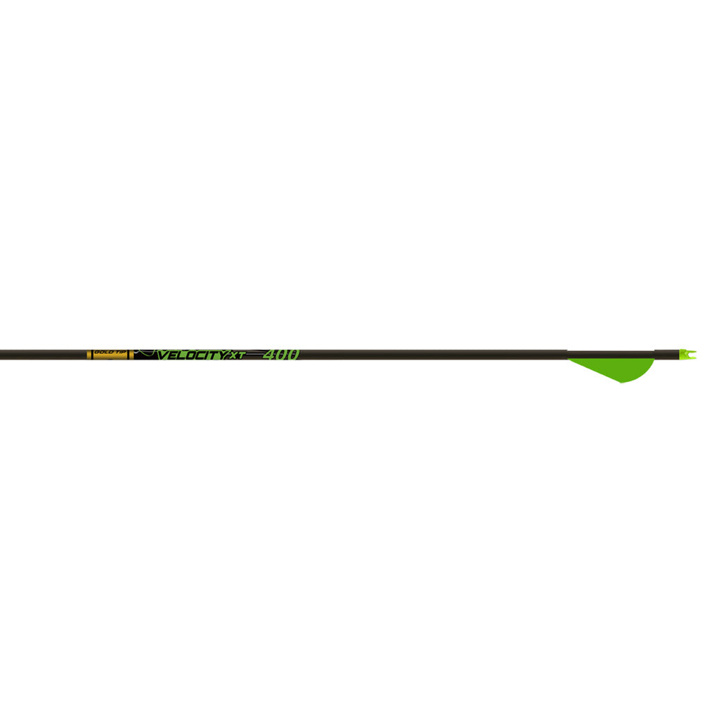 Gold Tip Velocity XT Arrows 400 Raptor Vanes 6 pk.