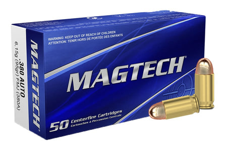 Magtech .380 Auto 95gr FMJ Ammo