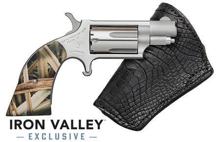 Mini-Rev 22Mag 1 1/8"S FS Gator Blk w/IP