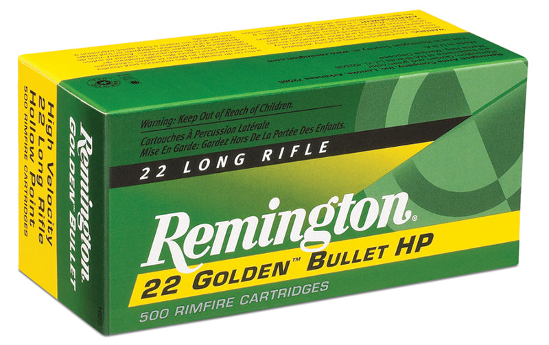 Remington .22 Long Rifle 22 Golden Bullet 36gr JHP Ammo