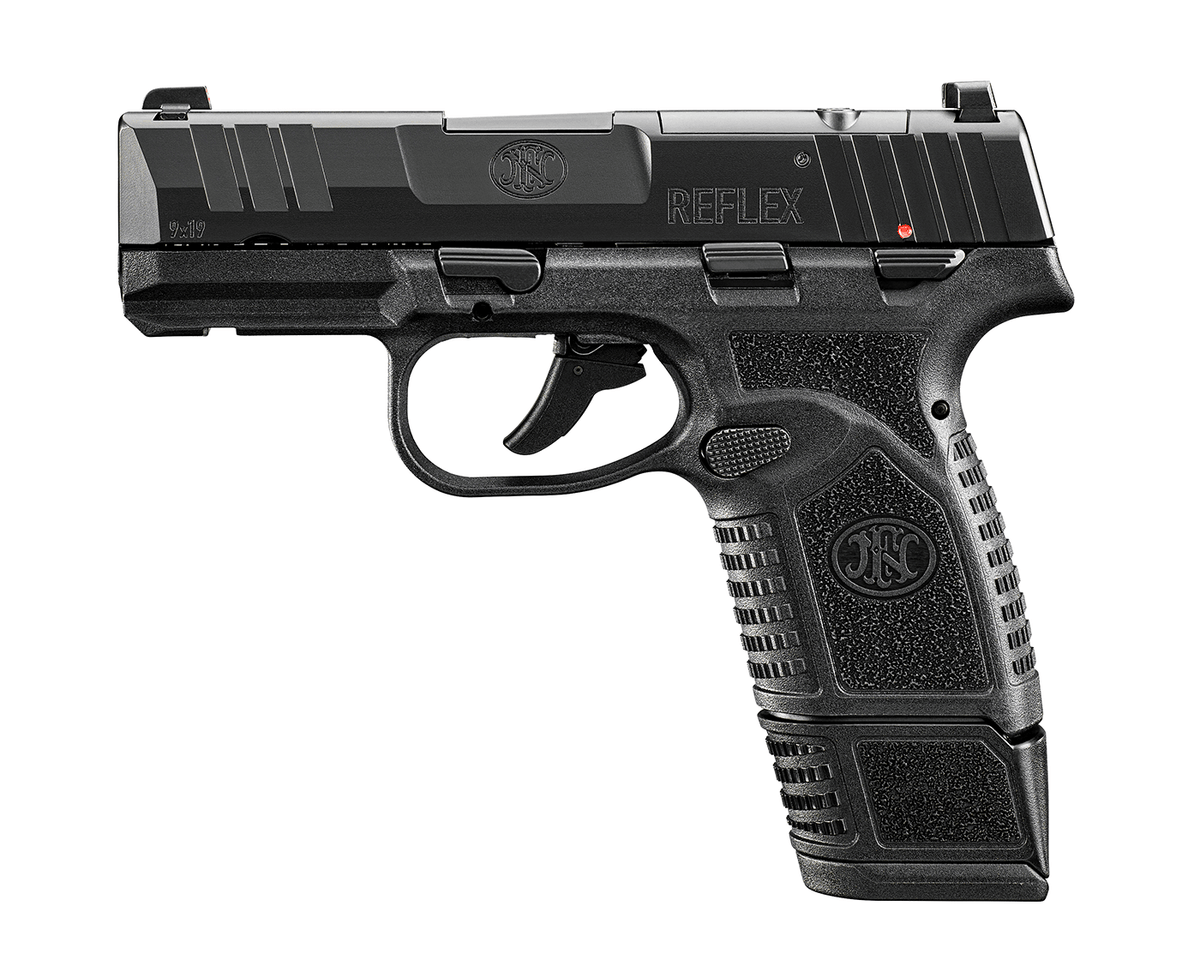 FN 66101418 Reflex MRD 9mm Luger 15+1 11+1 3.30" Micro-Compact Frame Black PVD Optic Ready/Serrated Steel Slide w/Picatinny Rail Stippled Grip Ambidextrous