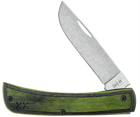 CASE KNIVES CROSSROADS SERIES GREEN/BLACK LAM SOD BUSTER JR