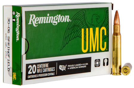 Remington 23699 UMC Full Metal Jacket 150 Grain .30-06 Springfield 2910 fps