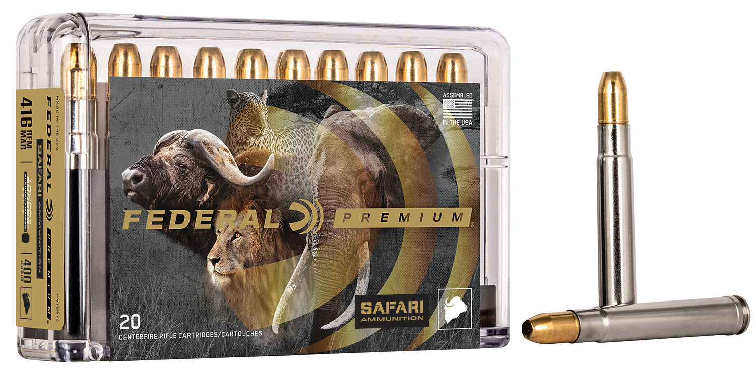 Federal .416 Remington Mag Premium Safari Cape-Shok 400gr FMJ Ammo