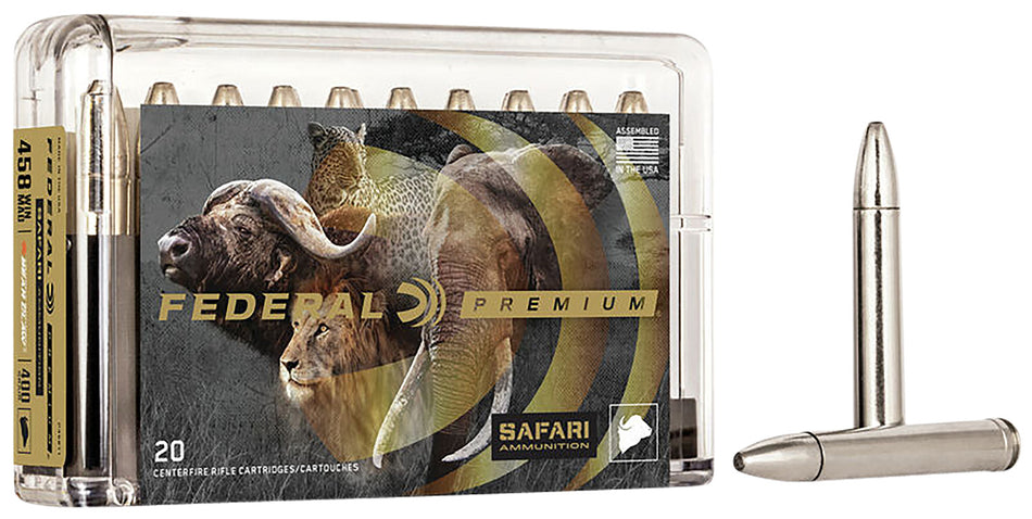 Federal .458 Winchester Mag Premium Safari Cape-Shok 400gr JSP Ammo