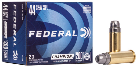 Federal .44 S&W Special Champion Training 200gr SWC HP Ammo