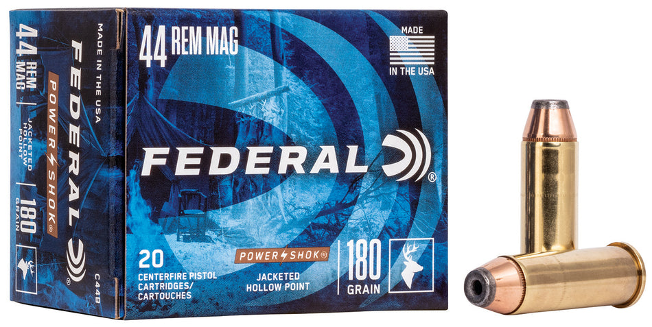 Federal .44 Magnum Power-Shok 180gr JHP Ammo