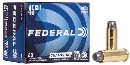 Federal .45 Long Colt Champion 225gr Semi Wadcutter HP Ammo