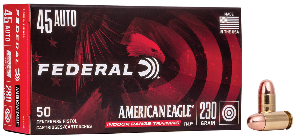 American Eagle AE45N1 IRT Total Metal Jacket 230 Grain .45 ACP/Auto 850 fps