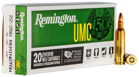 Remington .22-250 Remington UMC 45gr JHP Ammo