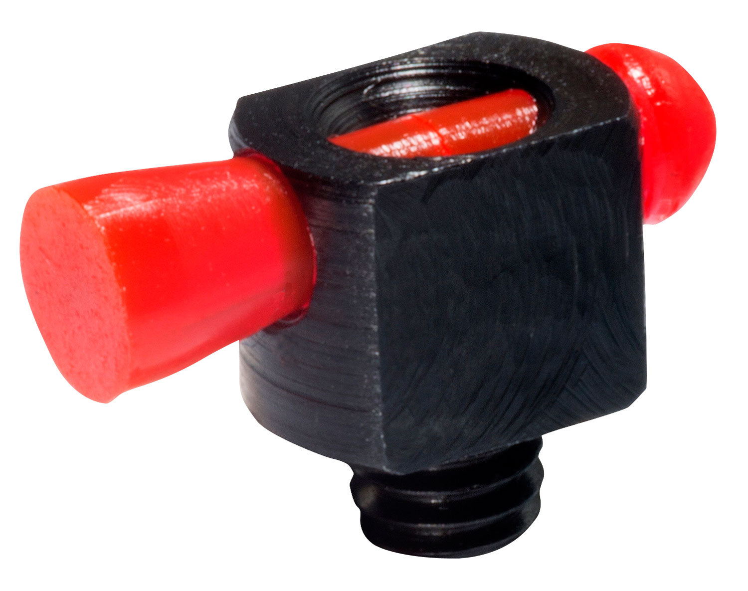 HiViz BD1008R Spark II Bead Replacement Front Sight Black | Red Fiber Optic Universal Threads
