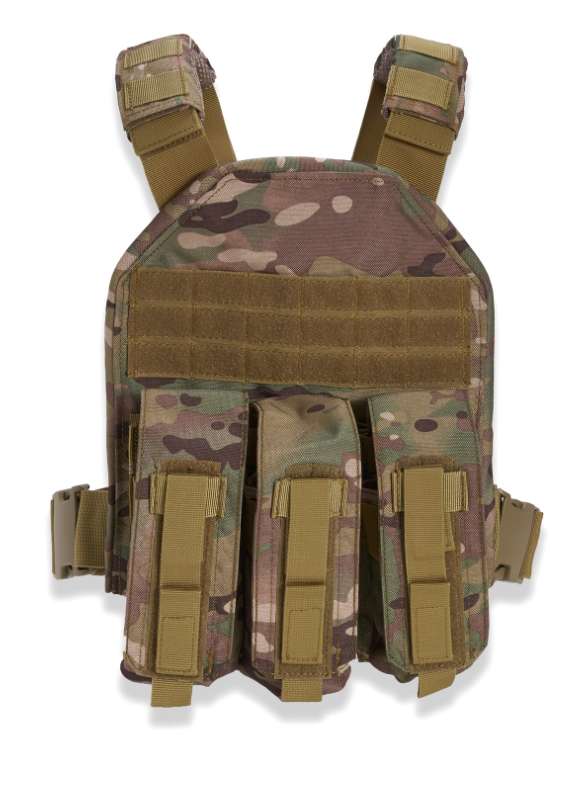 GUARD DOG BODY ARMOR TERRIER PLATE CARRIER MULTICAM ADJUSTABLE WITH MULTIPLE POUCHES