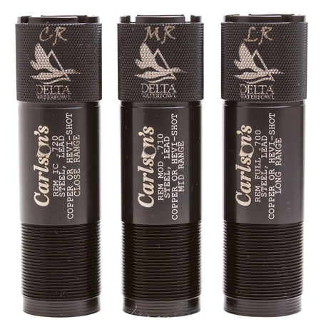 Carlson's Choke Tubes 07269 Delta Waterfowl Remington Rem Choke 12 Gauge Mid/Long/Close Range 17-4 Stainless Steel