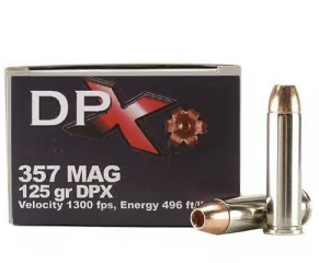 CorBon Deep Penetrating X Bullet 357MAG 125 Grain Barnes X 20 Round Box DPX357125