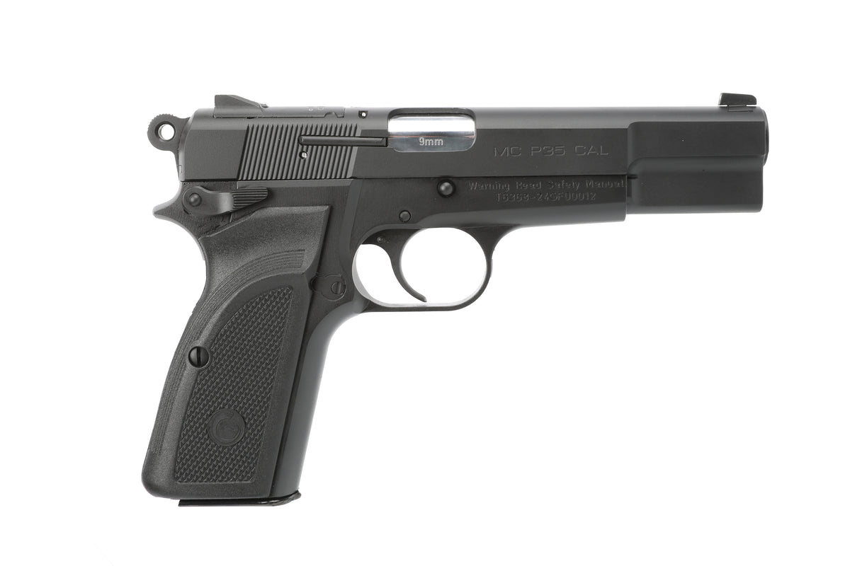 Girsan 390451 MCP 35 *CA Compliant 9mm Luger 10+1 4.87" Stainless Steel Barrel, Matte Black Serrated Steel Slide, Black Steel Frame, Textured Grip