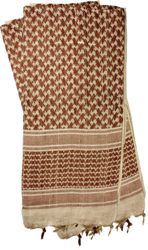 RED ROCK SHEMAGH HEAD WRAP TAN/BROWN