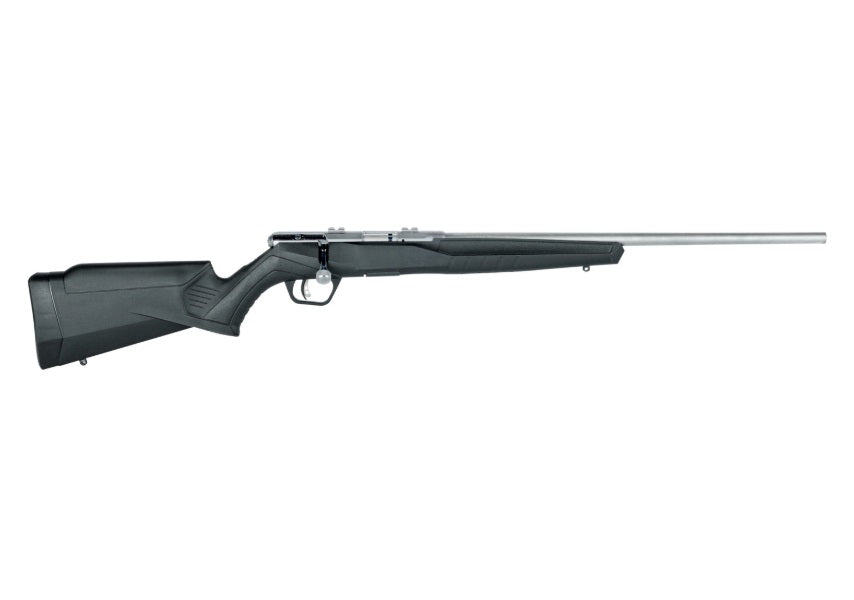 Savage Arms 70502 B Series FVSS Full Size 22 WMR 10+1 21" Matte Button Rifled Barrel, Matte Drilled & Tapped Stainless Steel Receiver, Matte Black Fixed Synthetic Stock, Right Hand