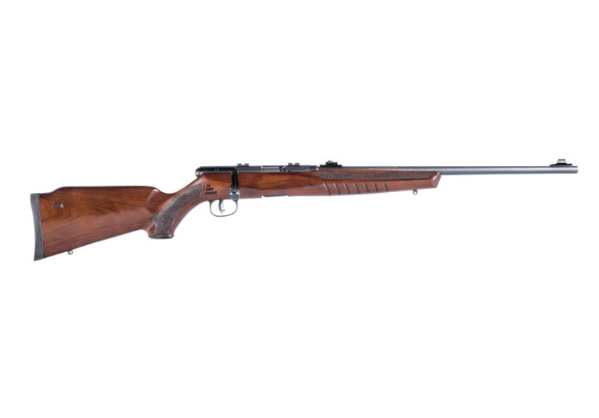 Savage Arms 70510 B22 G Full Size 22 WMR 10+1 21" Matte Black Sporter Barrel, Matte Black Drilled & Tapped Carbon Steel Receiver, Satin Hardwood Fixed Sporter Stock, Right Hand