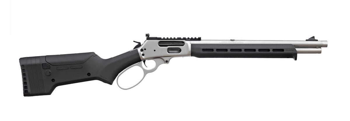 Marlin 70912 1895 Trapper 45-70 Gov 5+1 16.17" Satin Threaded Barrel, Picatinny Rail Stainless Steel Receiver, Black Adjustable Magpul ELG Synthetic Stock