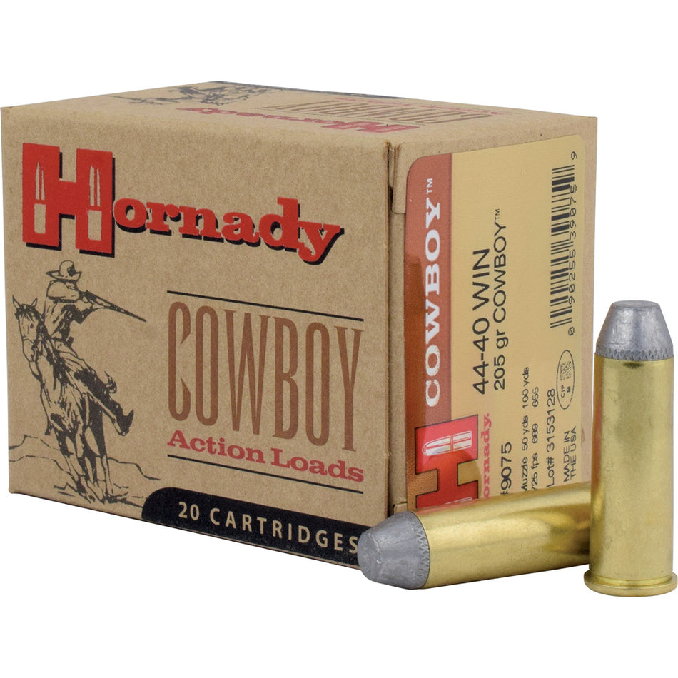Hornady .44-40 Winchester Custom Cowboy 205gr Solid Ammo