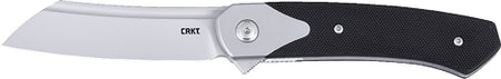 CRKT VIENTO 3.23" PLAIN EDGE ASSISTED BLACK/SS D2