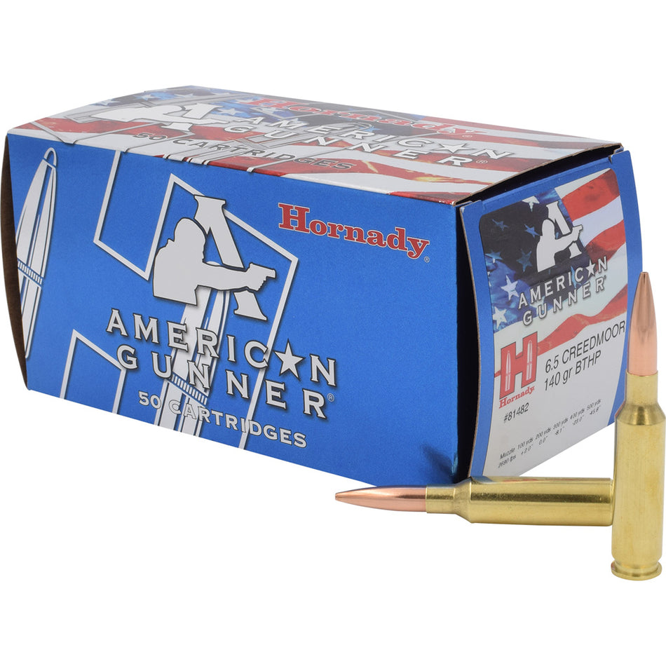 Hornady 6.5 Creedmoor American Gunner 140gr BTHP Ammo