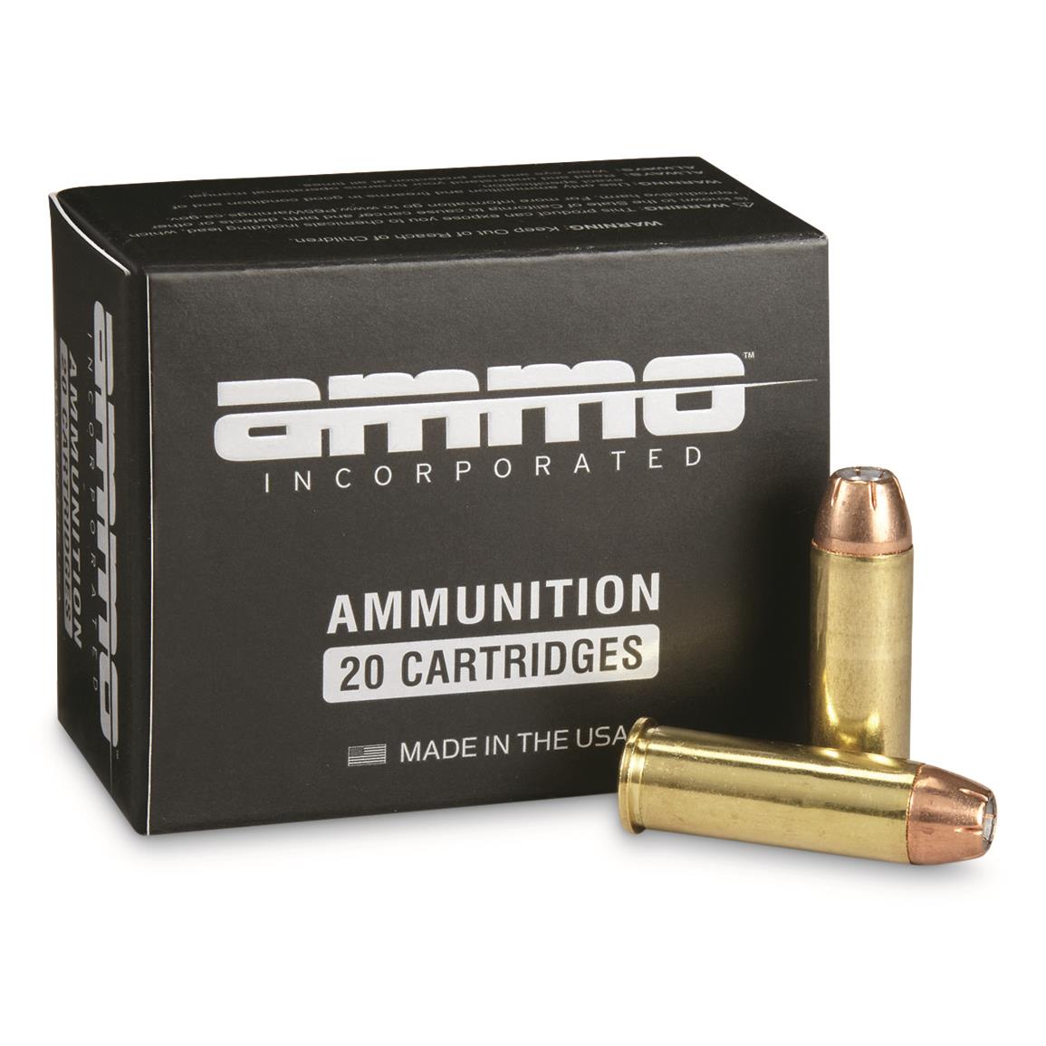 Ammo Inc .44 Mag 240gr JHP Ammo